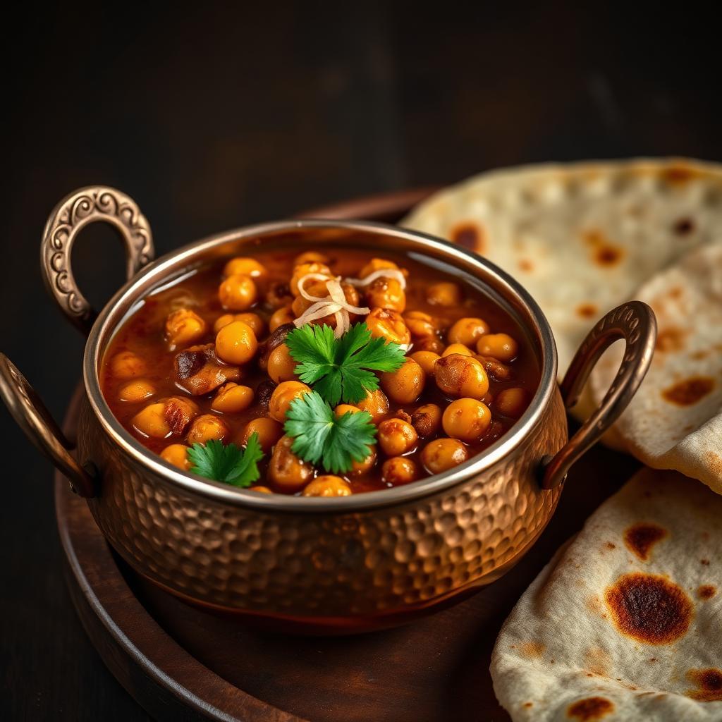 Fresh chole masala with laccha paratha — pure veg food in Beawar